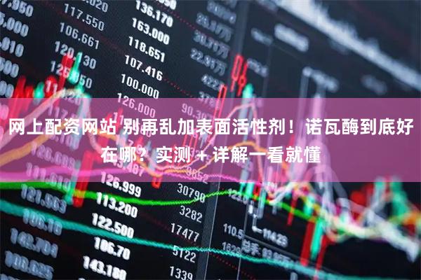 网上配资网站 别再乱加表面活性剂！诺瓦酶到底好在哪？实测 + 详解一看就懂